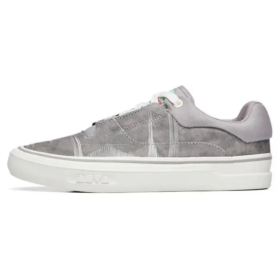 ANTA Ao Li Skateboard Shoes Men Low-Top Magic Carpet Grey/Ivory White