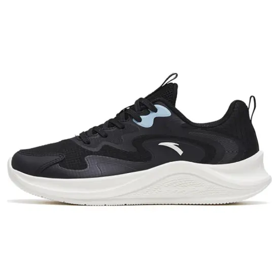ANTA Walk Running Shoes Women's Low-Top Black Blue