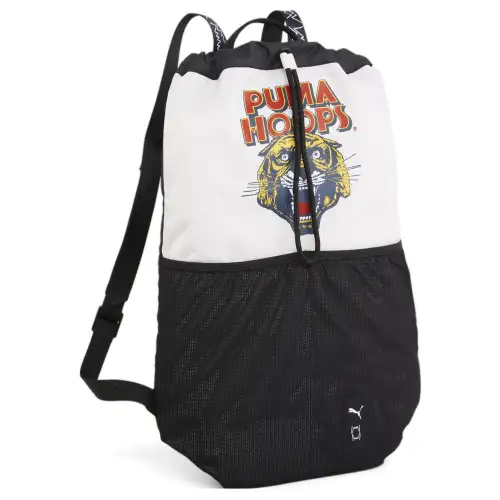 PUMA Fabric Backpack Unisex Snow White & Black