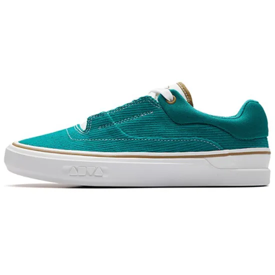 ANTA Ao Li Skateboard Shoes Women's Low-Top Emerald/Ivory White