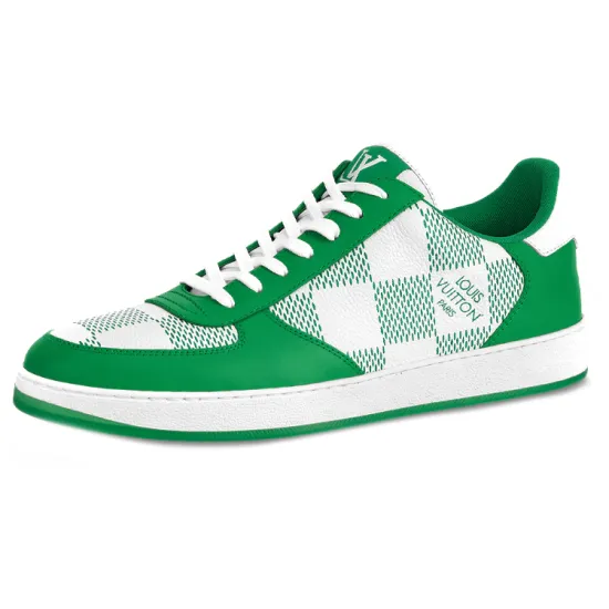 LOUIS VUITTON Lv Rivoli Sneakers 'Green With Plaid'