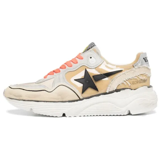 Golden Goose Running Sole Casual Shoes Men Low-Top Light Brown