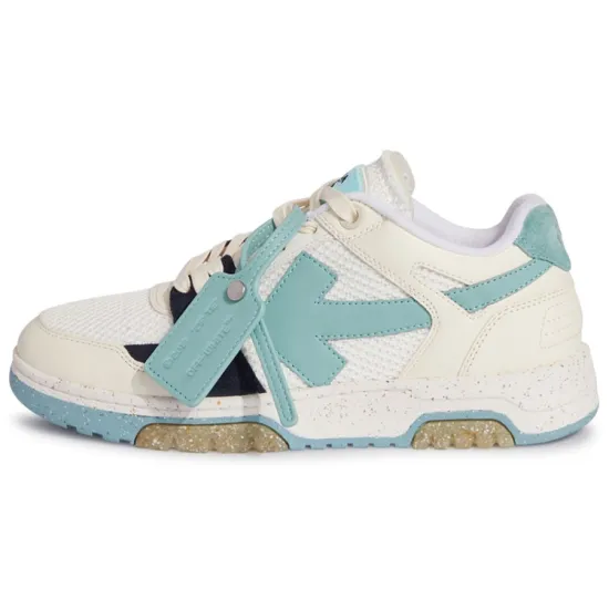 OFF-WHITE Slim Out Of Office Sneakers 'Teal White'