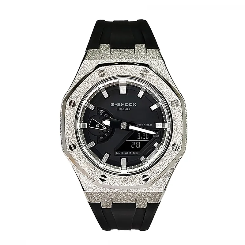 CASIO Men Liquid Crystal/Analog Dual Display Series 44mm Black Watch