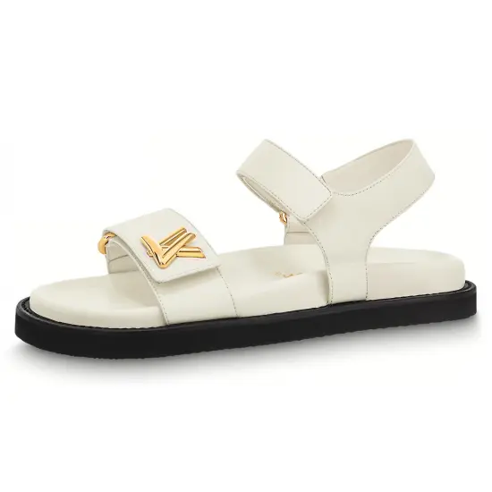 LOUIS VUITTON LV Sunset Beach Sandals Women's White