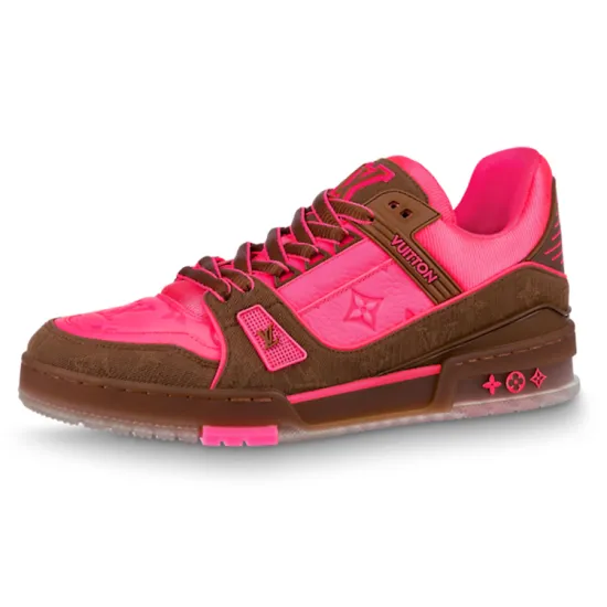 LOUIS VUITTON Trainer Pink Brown