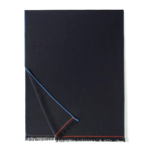 Loro Piana Knit Scarves Men's Marine Blue