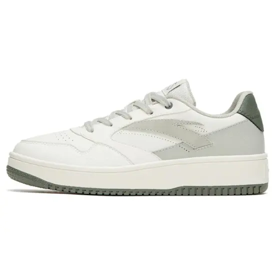 ANTA Life Collection Skateboard Shoes Women's Low-Top White Gray