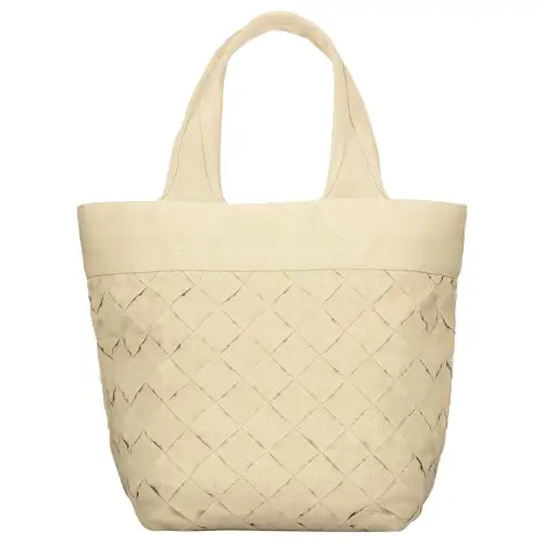 Bottega Veneta Intrecciato Polypropylene Handbag Women's Beige