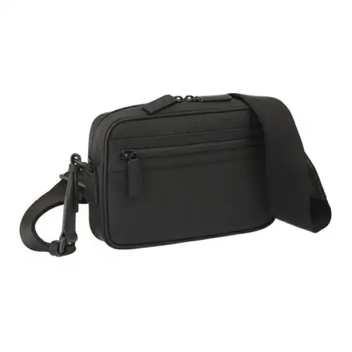 GUCCI Leather Shoulder Bag, Crossbody Bag Men's Black