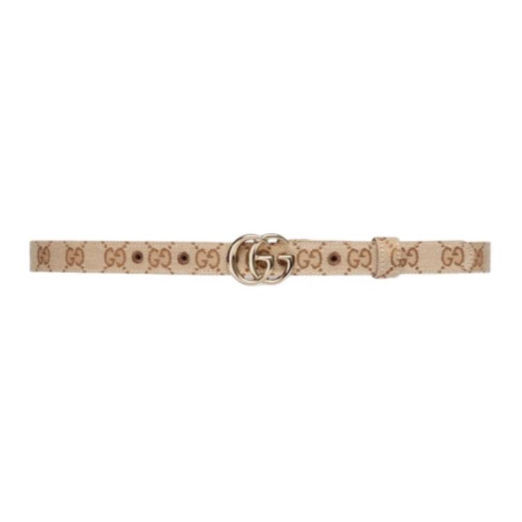 Женский ремень Gucci GG Marmont (бежевый)