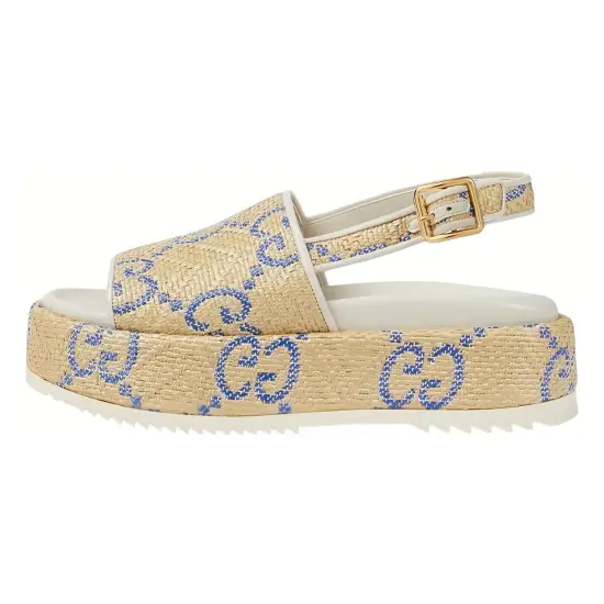 GUCCI Strap Sandals Women's Beige