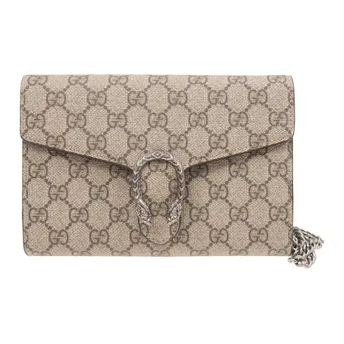 GUCCI Dionysus Canvas Crossbody Bag, Shoulder Bag Women's Ebony
