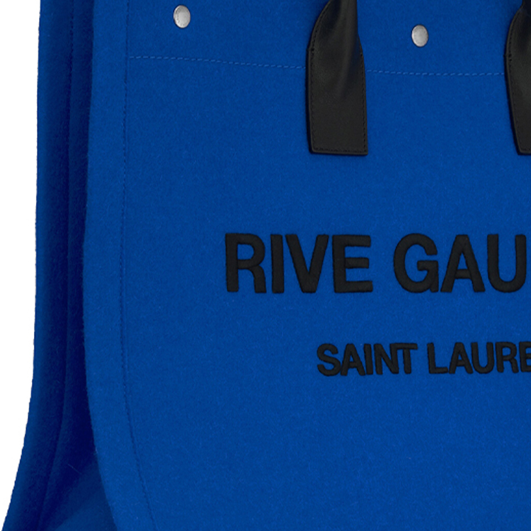 Сумка SAINT LAURENT YSL Rive Gauche Logo (сине-черная) — фото 6