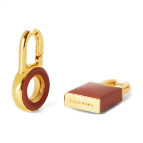 Loro Piana Brass Earrings Women's Gold