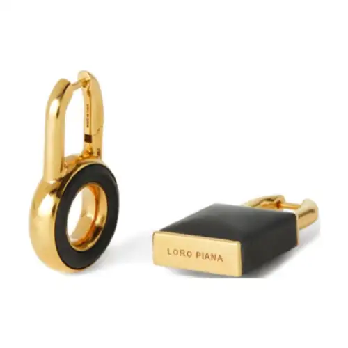 Loro Piana Brass Earrings Women's Gold