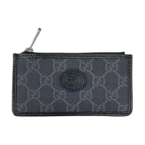 GUCCI GG Canvas Bag, Wallet, Card Holder, Coin Purse Men's Black