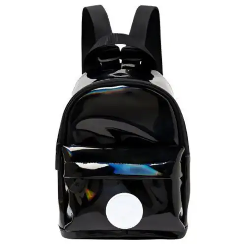 Converse Synthetic Leather Backpack Regular Men's Jet Black
