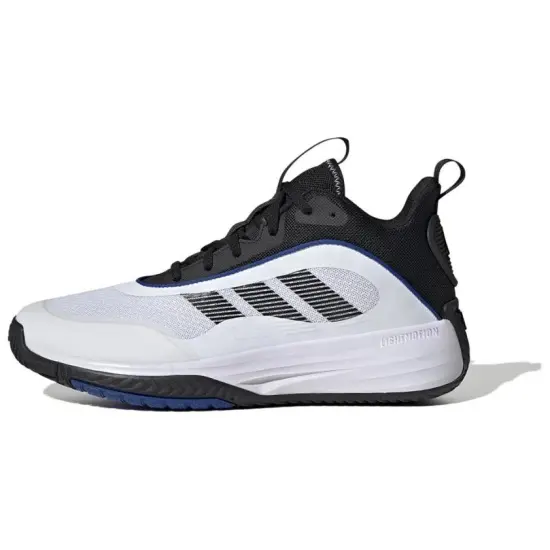 Adidas OwnTheGame Anti Slip And Wear Resistant Breathable Low Top Basketball Shoes Men's White Black