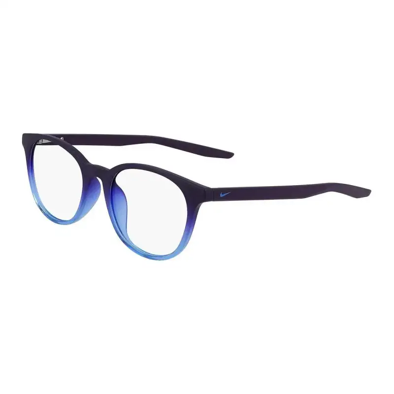 Nike Plastic Round Eyeglass Frames Unisex Black