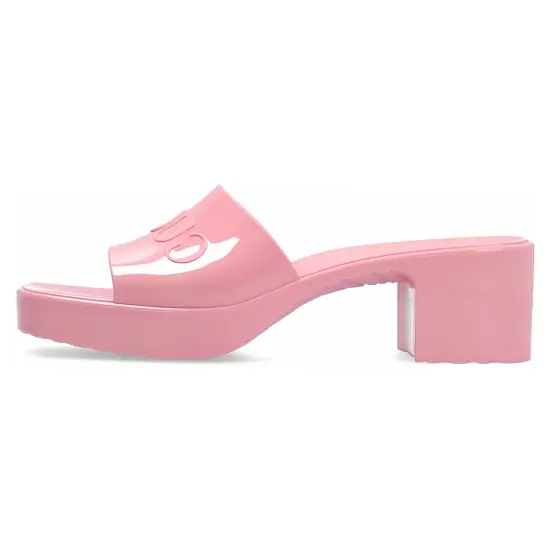 GUCCI 60mm Slide Sandal Pink Rubber Women's
