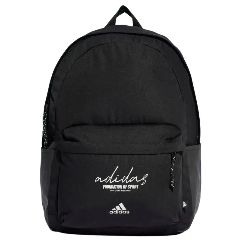 Adidas Recycled Polyester Backpack Unisex Black & Gray & White