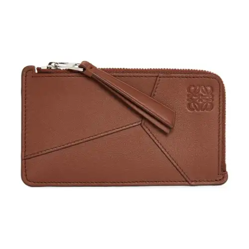 LOEWE Puzzle Calfskin Wallet Men's Brownie