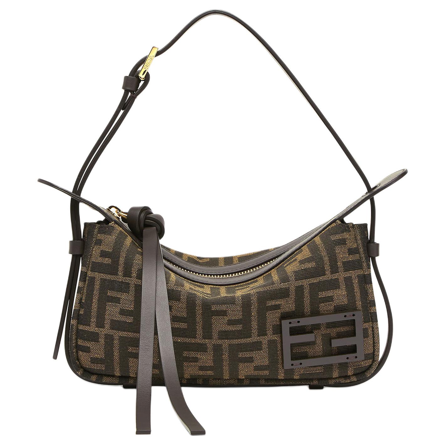 Женская сумка Fendi Simply Mini (коричневая)