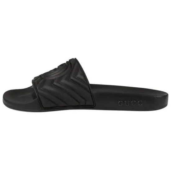 GUCCI Slide Matelasse Black Women's