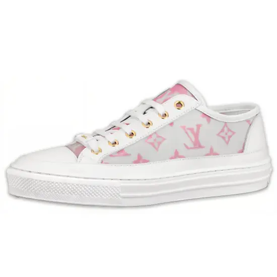 LOUIS VUITTON Stellar Sneakers 'White Grey Pink' Women's