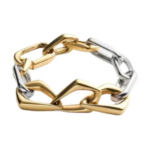 Bottega Veneta Sterling Silver Bracelets Women's Silver/Gold
