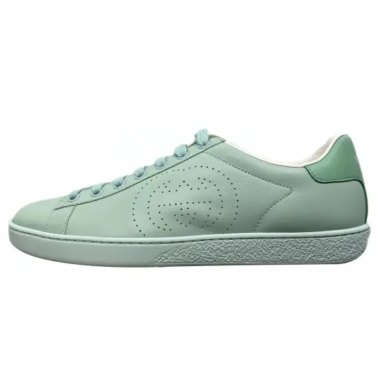 GUCCI Ace Interlocking G Sneakers Water Green Women's