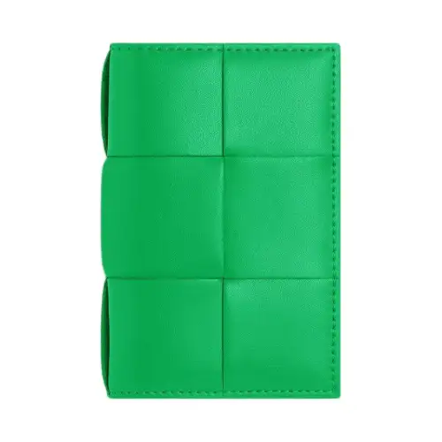Bottega Veneta CASSETTE Calfskin Wallet Men's Green