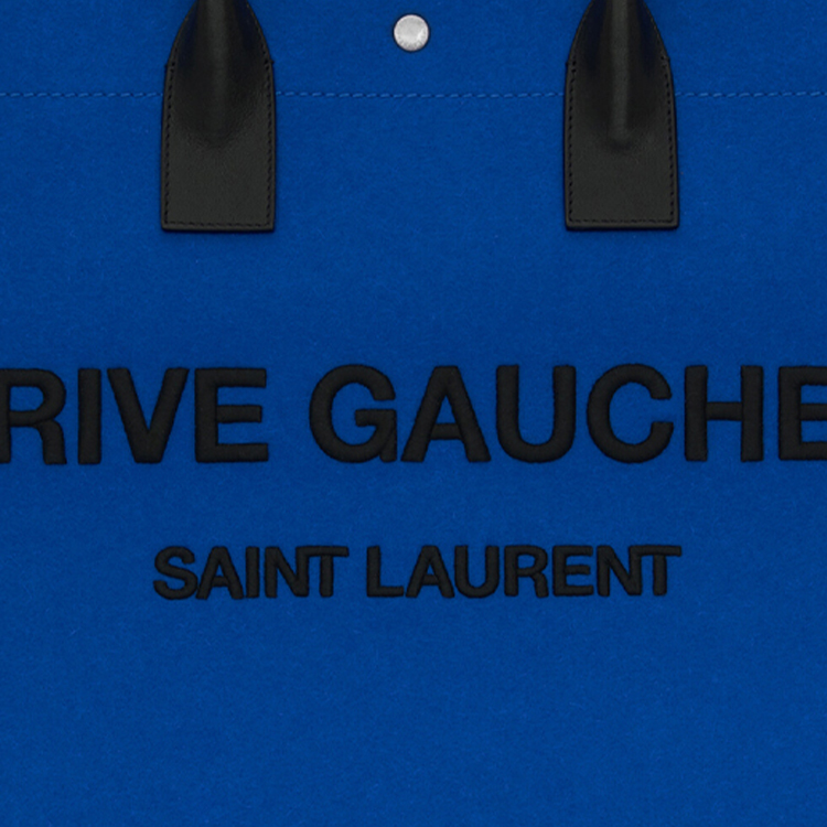 Сумка SAINT LAURENT YSL Rive Gauche Logo (сине-черная) — фото 5