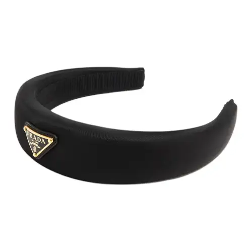 PRADA Nylon Headbands Women's Black