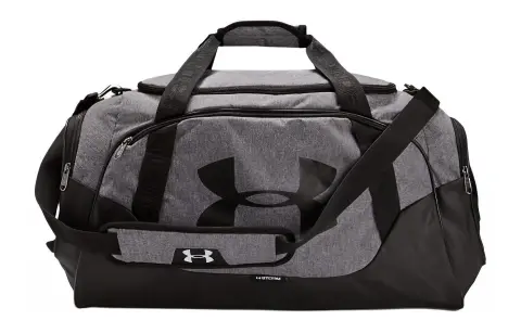 Under Armour 53L Polyester Travel Bag Unisex Gray Black