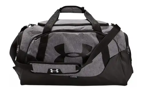 Under Armour 53L Polyester Travel Bag Unisex Gray Black