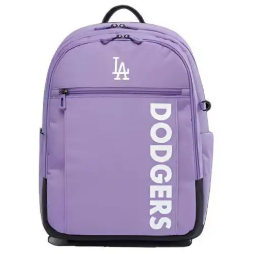 MLB Polyester Backpack Travel Bag Commuter Bag Backpack Regular Women's Purple