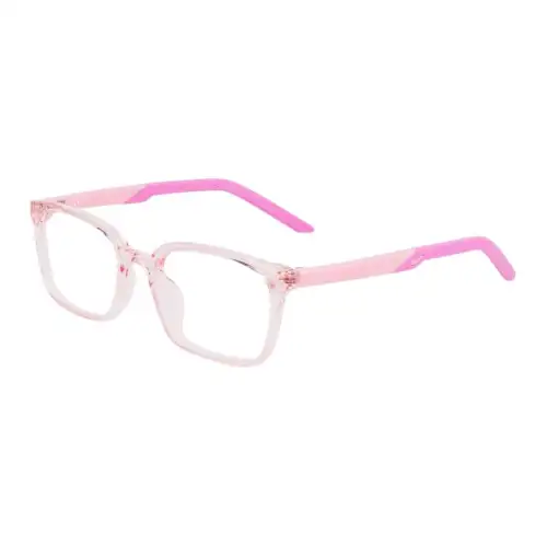 Nike Plastic Square Eyeglass Frames Kids' Pink