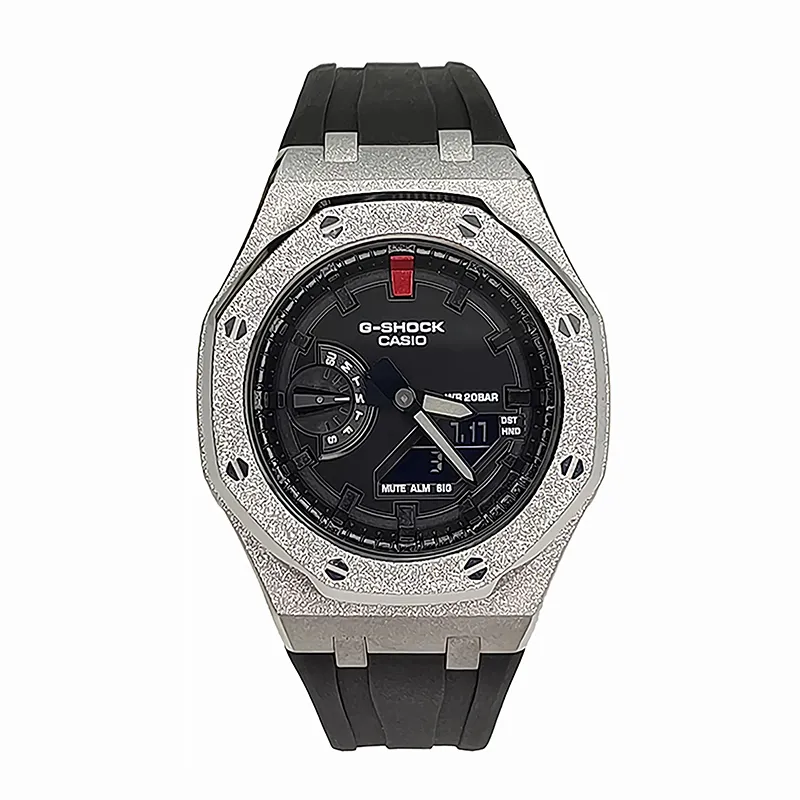 CASIO Men Liquid Crystal/Analog Dual Display Series 44mm Black Watch