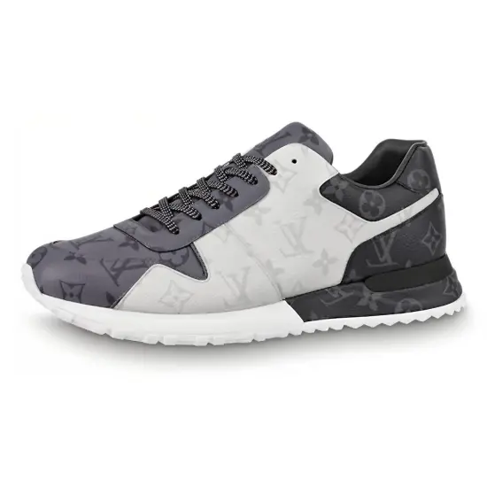 LOUIS VUITTON Run Away Casual Shoes Men Low-Top White Blue