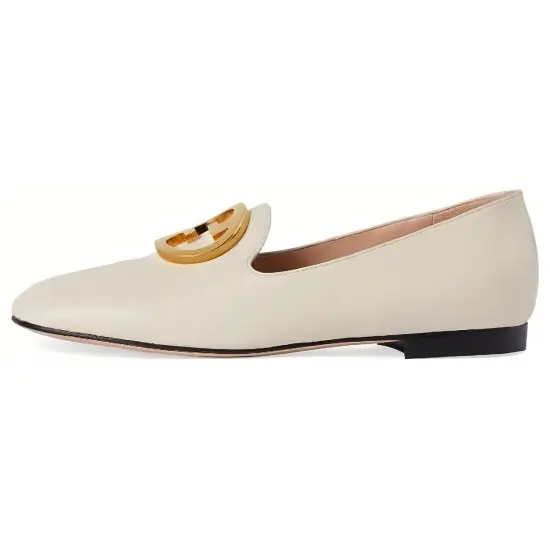 GUCCI Blondie Logo-plaque Loafers