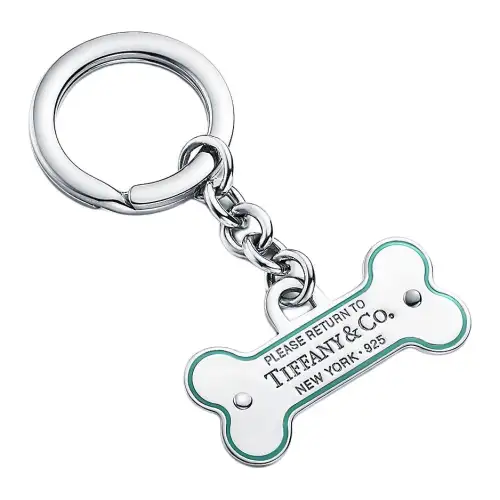 TIFFANY & CO. Sterling Silver Keychains Unisex Blue