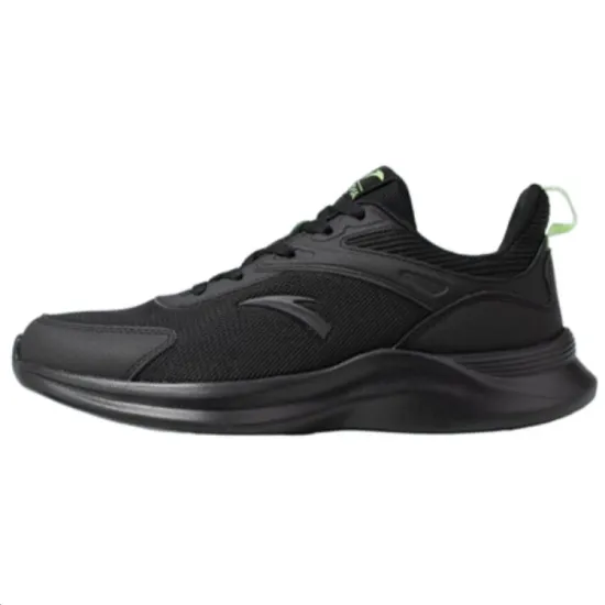ANTA Running Shoes Men Low-Top Black/Fluorescent Sparkling Green