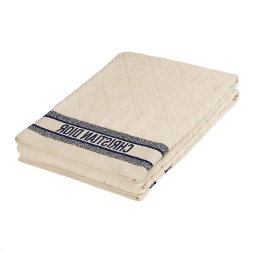 DIOR Cotton Knit Scarves Women's White