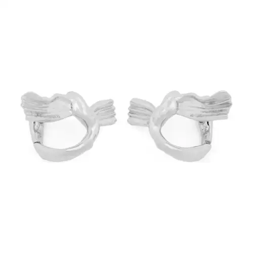 LOEWE White Gold Earrings Women's Silver
