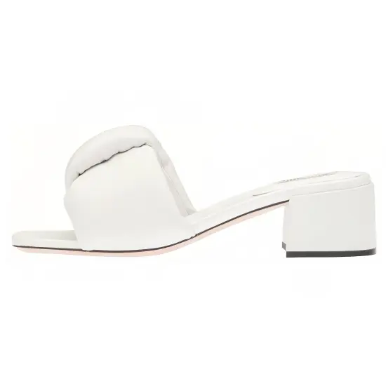 MIU MIU Slide Slippers Women's White
