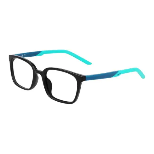 Nike Acetate Rectangular Eyeglass Frames Unisex Blue