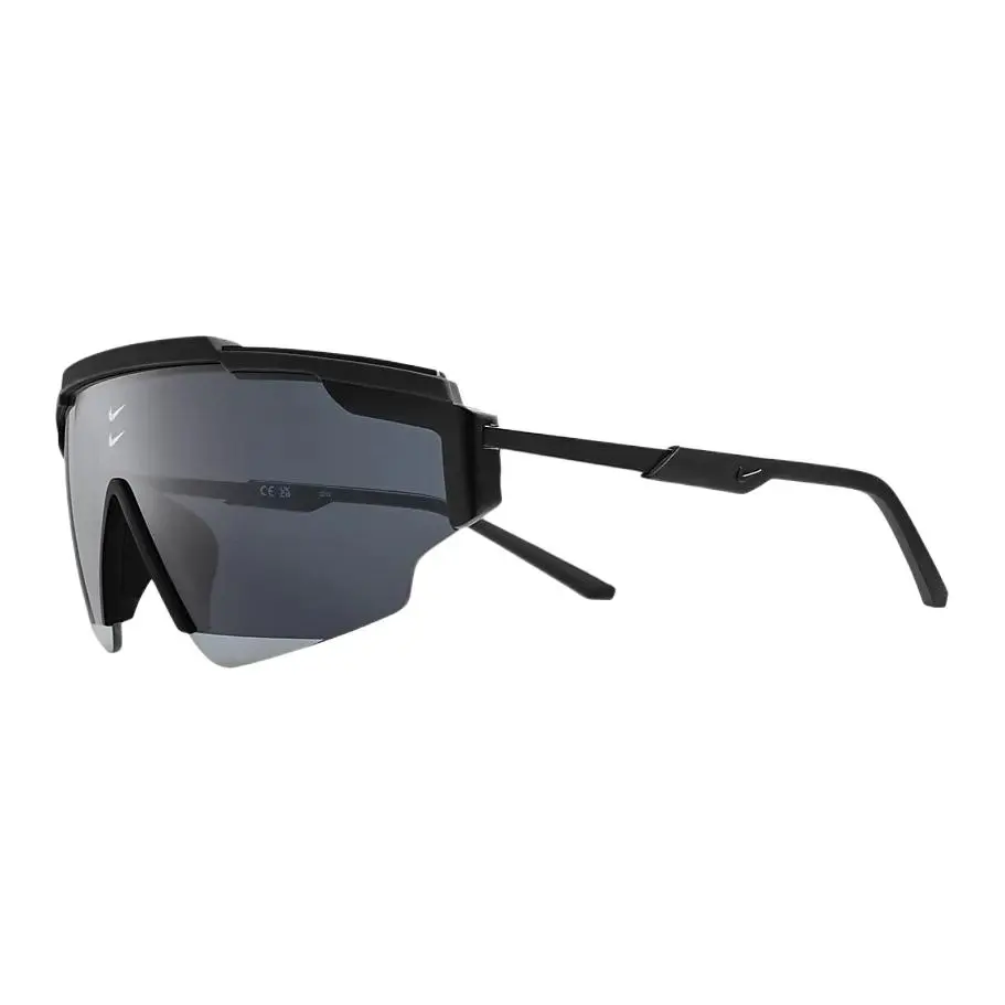 Nike Rubber Irregular Shape Sunglasses Unisex Black