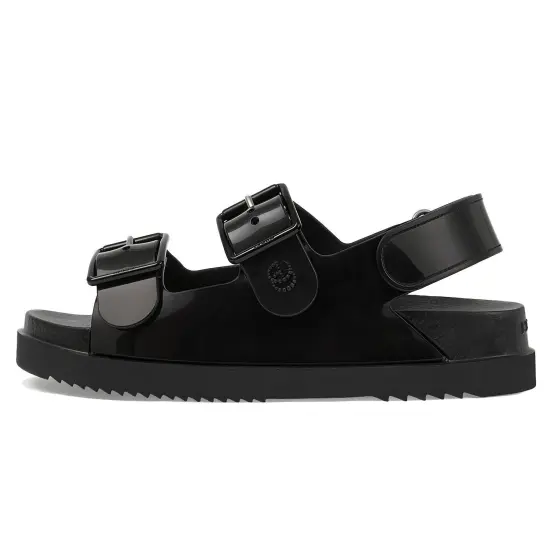 GUCCI Mini Double G Sandal Black Rubber Women's